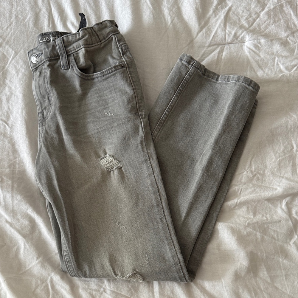 Cat & Jack‎ Kids Gray Distressed Jeans